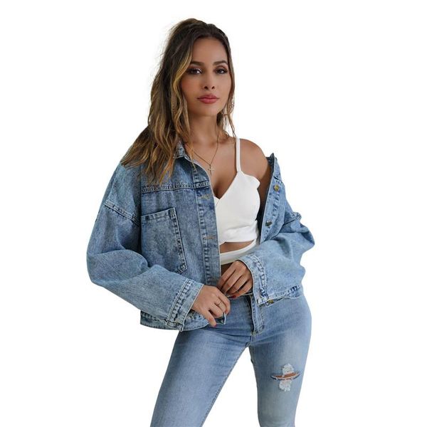 women's jackets denim coat casual collared long sleeve spring autumn classic loose jean jacket with pockets, Black;brown
women's jackets denim coat casual collared long sleeve spring autumn classic loose jean jacket with pockets, Black;brown