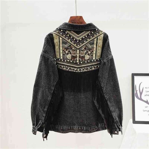denim jacket korean floral embroidery suede fringe loose chaquetas mujer coat long sleeve outerwear women veste femme 210922, Black;brown
denim jacket korean floral embroidery suede fringe loose chaquetas mujer coat long sleeve outerwear women veste femme 210922, Black;brown