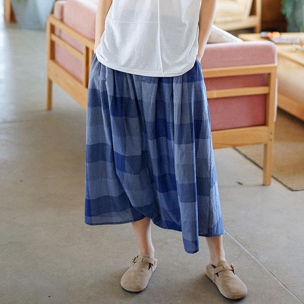 women's pants & capris johnature women plaid a-line harem high waist blue 2021 summer pockets cotton button casual trouser loose, Black;white
women's pants & capris johnature women plaid a-line harem high waist blue 2021 summer pockets cotton button casual trouser loose, Black;white