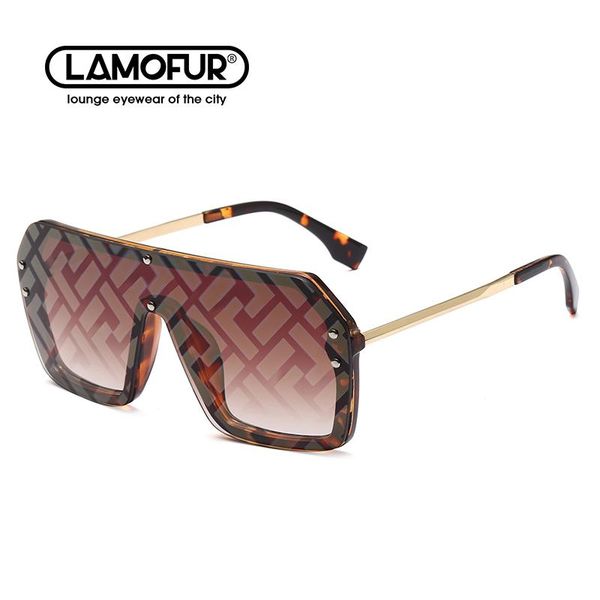 sunglasses lamofur brand classic oversized rectangular frame one lens 2021 party self-portrait driving women 6998, White;black
sunglasses lamofur brand classic oversized rectangular frame one lens 2021 party self-portrait driving women 6998, White;black