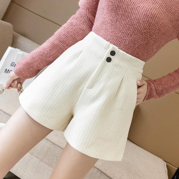 women's shorts chenille corduroy women autumn winter thick booty loose wide high waist casual velvet, White;black
women's shorts chenille corduroy women autumn winter thick booty loose wide high waist casual velvet, White;black