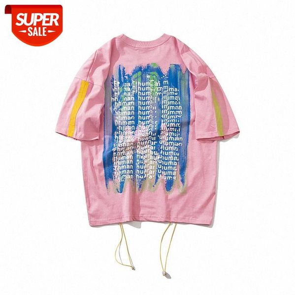 european and american high street fashion brand printed t-shirt hip hop gradient oil painting ribbon stitching printing round neck sho #ar6o, White;black
european and american high street fashion brand printed t-shirt hip hop gradient oil painting ribbon stitching printing round neck sho #ar6o, White;black