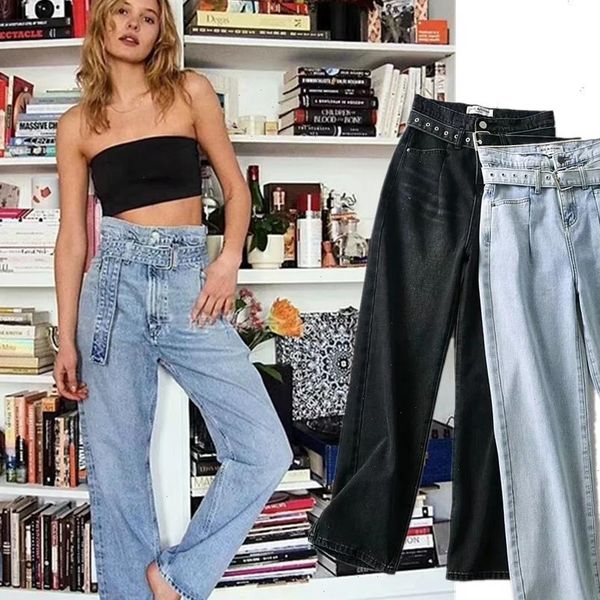 withered ins blogger vintage womens jeans mom england street washed high waist sashes loose boyfriend for women, Blue
withered ins blogger vintage womens jeans mom england street washed high waist sashes loose boyfriend for women, Blue