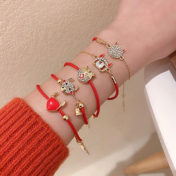 festive atmosphere auspicious fortune cute calf bracelet simple fashion versatile personality bracelet student sweet hand, Black
festive atmosphere auspicious fortune cute calf bracelet simple fashion versatile personality bracelet student sweet hand, Black