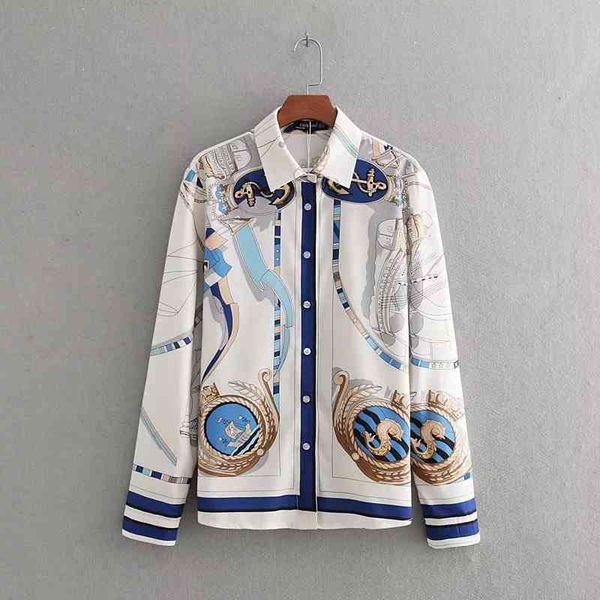 chic placement print long sleeve women shirt fashion turn-down collar blouse summer loose feminina chemise s5350 210430, White
chic placement print long sleeve women shirt fashion turn-down collar blouse summer loose feminina chemise s5350 210430, White