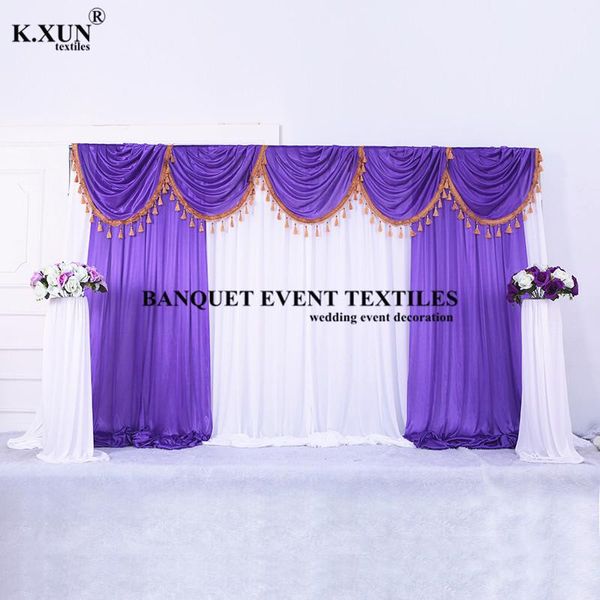 party decoration white color ice silk wedding backdrop curtain stage background with colors swag drapery event
party decoration white color ice silk wedding backdrop curtain stage background with colors swag drapery event