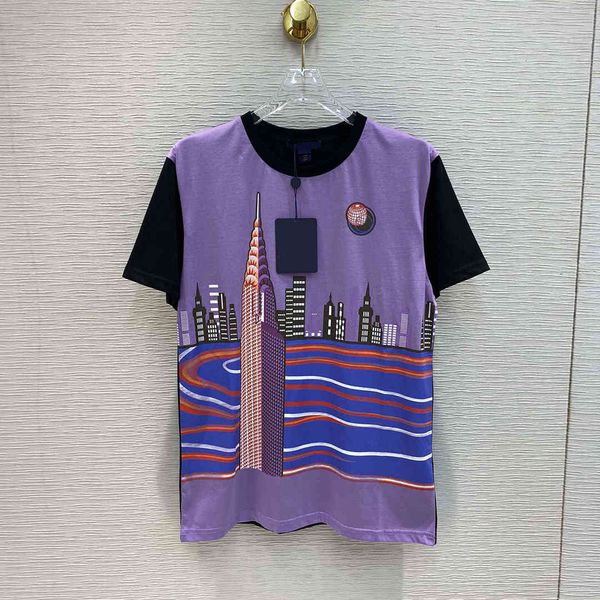 t shirt high-rise building city print summer t-shirt women high-end fashion o-neck short sleeve purple casual cotton tee, White
t shirt high-rise building city print summer t-shirt women high-end fashion o-neck short sleeve purple casual cotton tee, White