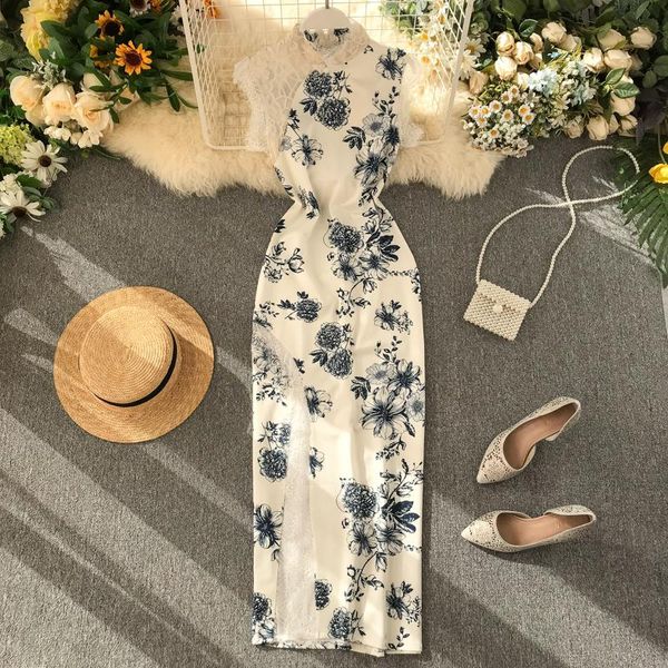 casual dresses 2021 lace stitching print elegant dress women sleeveless vestidos verano j578, Black;gray
casual dresses 2021 lace stitching print elegant dress women sleeveless vestidos verano j578, Black;gray