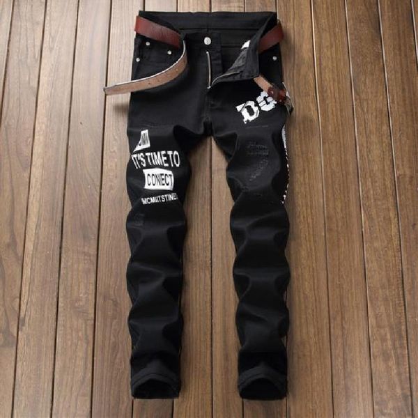 men's jeans european american style digital printed pants slim simple personality fashion stretch casual, Blue
men's jeans european american style digital printed pants slim simple personality fashion stretch casual, Blue