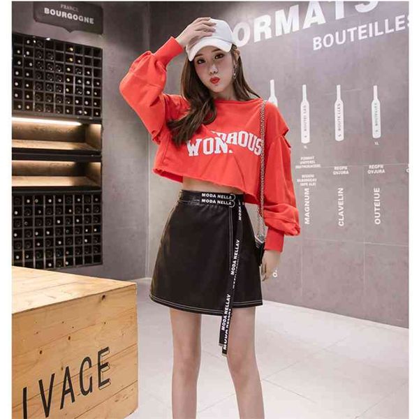 autumn winter women's skirts korean style high waist pure color irregular short belt thin a-line female ll633 210506, Black
autumn winter women's skirts korean style high waist pure color irregular short belt thin a-line female ll633 210506, Black