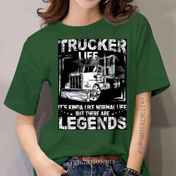 women's t-shirt women funny t shirt fashion tshirt trucker life it's kinda like normal but there are legends, White
women's t-shirt women funny t shirt fashion tshirt trucker life it's kinda like normal but there are legends, White