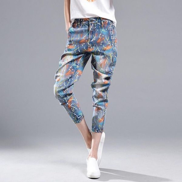 women's pants & capris print fashion jeans women vintage washed pattern harem street 2022 casual zipper female denim ankle length, Black;white
women's pants & capris print fashion jeans women vintage washed pattern harem street 2022 casual zipper female denim ankle length, Black;white