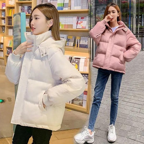 women's down & parkas 2021 winter warm thicken padded jacket women loose bread clothing thick cotton short, Black
women's down & parkas 2021 winter warm thicken padded jacket women loose bread clothing thick cotton short, Black