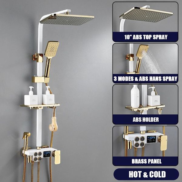 bathroom shower sets led digital set cold system wall mount smart thermostatic bath faucet square head spa rainfall grifo
bathroom shower sets led digital set cold system wall mount smart thermostatic bath faucet square head spa rainfall grifo
