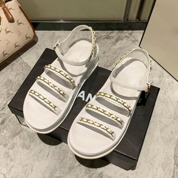 sandals women's 2021 summer fashion metal chain sandal with peep-toe flat platform casual beach ladies shoes, Black
sandals women's 2021 summer fashion metal chain sandal with peep-toe flat platform casual beach ladies shoes, Black