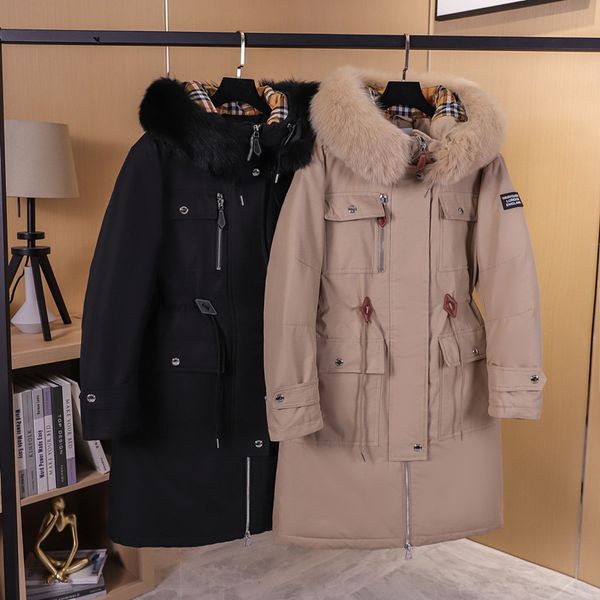 thickened work clothes handsome warm high-end temperament womens clothing european station new foreign trade mid-length down jacket, Black
thickened work clothes handsome warm high-end temperament womens clothing european station new foreign trade mid-length down jacket, Black