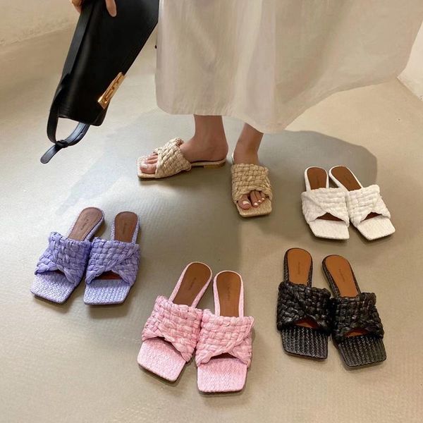 brand women cane weave slipper summer outdoor flat heel vacation beach sandals casual flip flops ladies slides plus size 41 slippers, Black
brand women cane weave slipper summer outdoor flat heel vacation beach sandals casual flip flops ladies slides plus size 41 slippers, Black