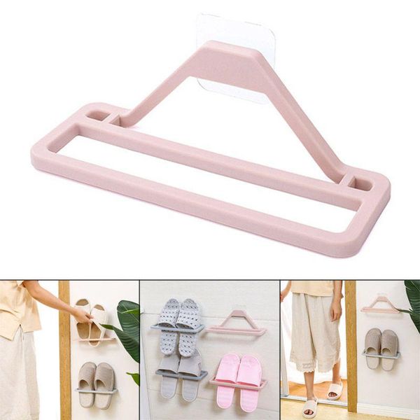 wall mounted slippers rack plastic hanging storage shelve bathroom home saving space shoes organizer stand clothing & wardrobe
wall mounted slippers rack plastic hanging storage shelve bathroom home saving space shoes organizer stand clothing & wardrobe