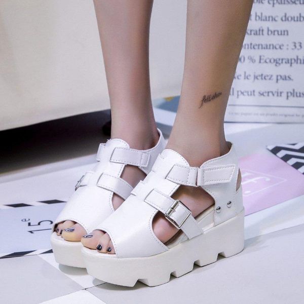 sandals women summer wedge heel fish 2021 waterproof platform muffin thick bottom women's shoes zapatos de mujer, Black
sandals women summer wedge heel fish 2021 waterproof platform muffin thick bottom women's shoes zapatos de mujer, Black