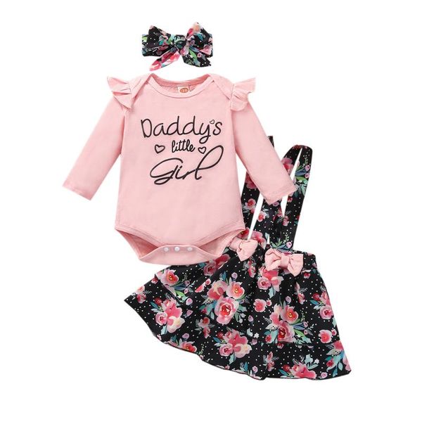 girl's dresses 3pcs toddler summer outfits, letters print long sleeves romper + floral suspenders skirt hairband for baby girls, 0-18, Red;yellow
girl's dresses 3pcs toddler summer outfits, letters print long sleeves romper + floral suspenders skirt hairband for baby girls, 0-18, Red;yellow