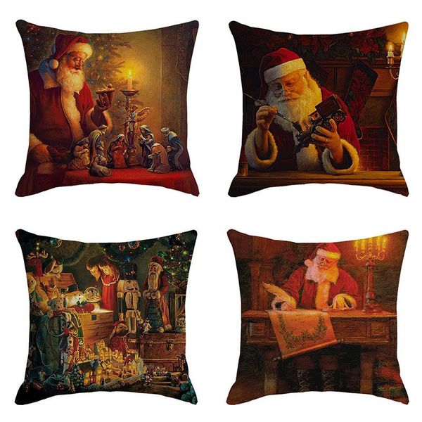 cushion/decorative pillow home christmas red pillowcase, 45x45cm santa pattern linen cushion cover
cushion/decorative pillow home christmas red pillowcase, 45x45cm santa pattern linen cushion cover