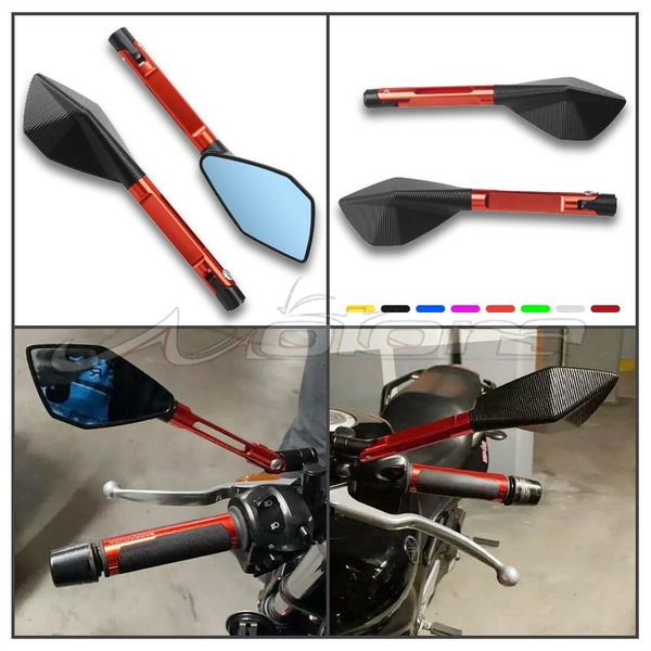motorcycle mirrors 2pcs/pair rearview mirror scooter e-bike rear view cnc aluminum back side convex 8mm 10mm carbon fiber
motorcycle mirrors 2pcs/pair rearview mirror scooter e-bike rear view cnc aluminum back side convex 8mm 10mm carbon fiber