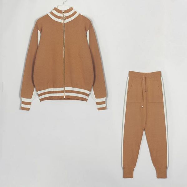 women's two piece pants wixra women knit tracksuit zipper cardigan sweater + drawstring striped harem autumn winter female 2 set, White
women's two piece pants wixra women knit tracksuit zipper cardigan sweater + drawstring striped harem autumn winter female 2 set, White