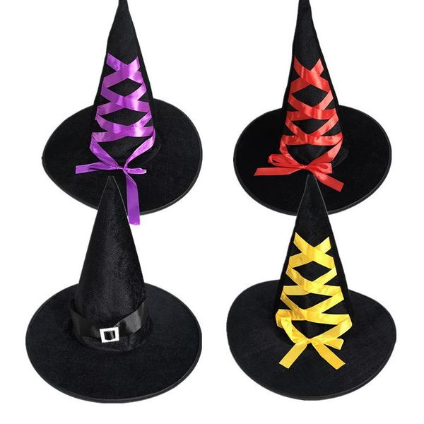 party hats halloween witch hat gold velvet ribbon prom dress up wizard ghost festival supplies decor
party hats halloween witch hat gold velvet ribbon prom dress up wizard ghost festival supplies decor