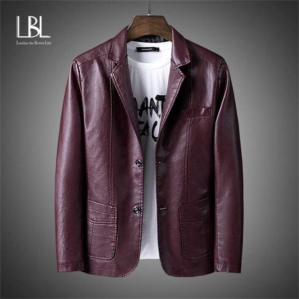 lbl leather jacket male slim autumn fashion zipper pockets pu leather men's suit jacket pure solid color leisure coats 211118, Black
lbl leather jacket male slim autumn fashion zipper pockets pu leather men's suit jacket pure solid color leisure coats 211118, Black