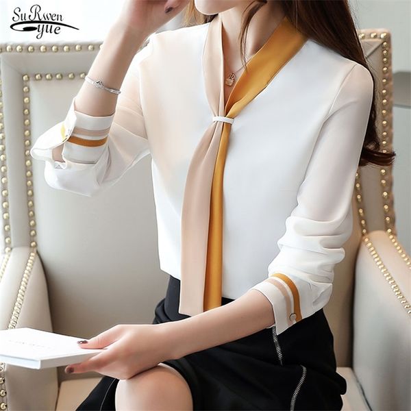 loose solid women and blouses elegant long sleeve chiffon shirt vintage clothing 7188 210421, White
loose solid women and blouses elegant long sleeve chiffon shirt vintage clothing 7188 210421, White