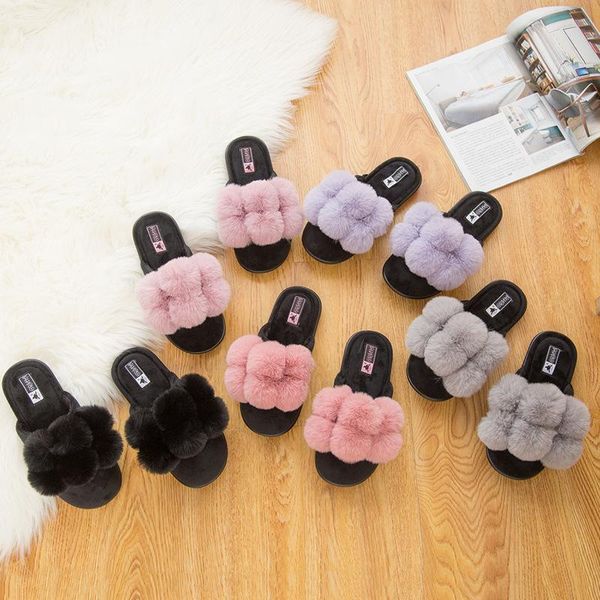 slippers 2021 autumn and winter fur cotton soft bottom slip fashion cute hair ball home indoor outdoor warm women, Black
slippers 2021 autumn and winter fur cotton soft bottom slip fashion cute hair ball home indoor outdoor warm women, Black