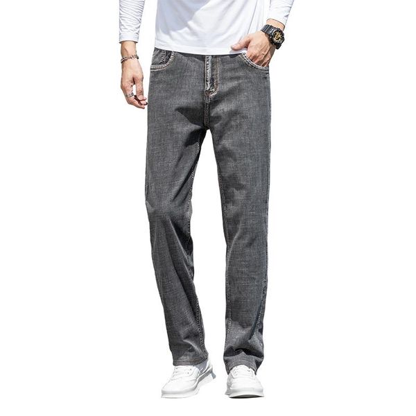 men's jeans classic brand fashion thick 2021 autumn winter loose straight large size denim trousers male business casual pants, Blue
men's jeans classic brand fashion thick 2021 autumn winter loose straight large size denim trousers male business casual pants, Blue