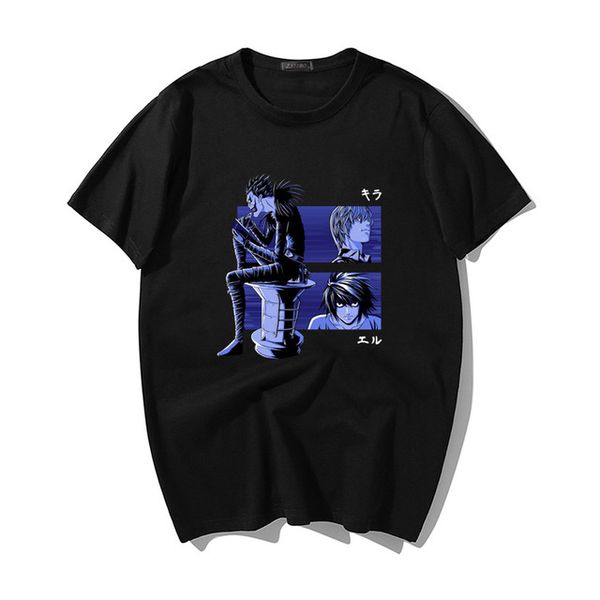 novelty death note fashion t shirt men short sleeve japanese vintage manga light yagami t-shirt anime tee gift idea, White;black
novelty death note fashion t shirt men short sleeve japanese vintage manga light yagami t-shirt anime tee gift idea, White;black