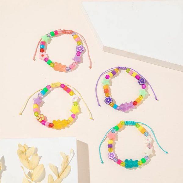 beaded, strands cute bear star flower beads bracelet for girls adjustable charms friendship wholesale jewelry accessories gift 2022, Black
beaded, strands cute bear star flower beads bracelet for girls adjustable charms friendship wholesale jewelry accessories gift 2022, Black
