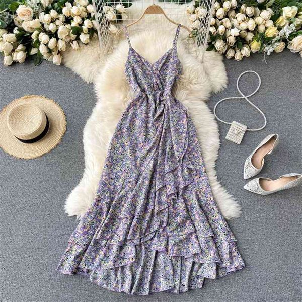 ftllz summer women spaghetti strap v-neck beach long dress bohemia ruffled asymmetric floral print 210423, Black;gray
ftllz summer women spaghetti strap v-neck beach long dress bohemia ruffled asymmetric floral print 210423, Black;gray