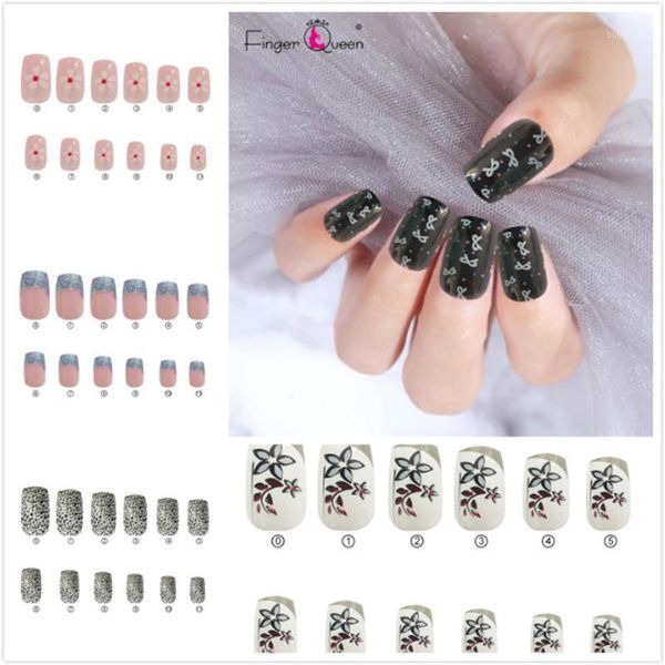 24pcs false nail tips leaf star flower pattern full cover fake art decoration girls design manicure tool nails set61, Red;gold
24pcs false nail tips leaf star flower pattern full cover fake art decoration girls design manicure tool nails set61, Red;gold