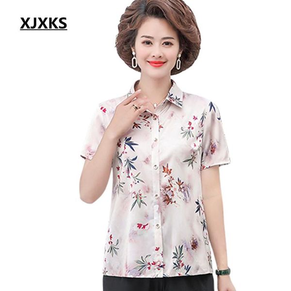 women's blouses & shirts xjxks printed women blouse 2021 summer loose plus size cardigan short sleeve chiffon shirt, White
women's blouses & shirts xjxks printed women blouse 2021 summer loose plus size cardigan short sleeve chiffon shirt, White
