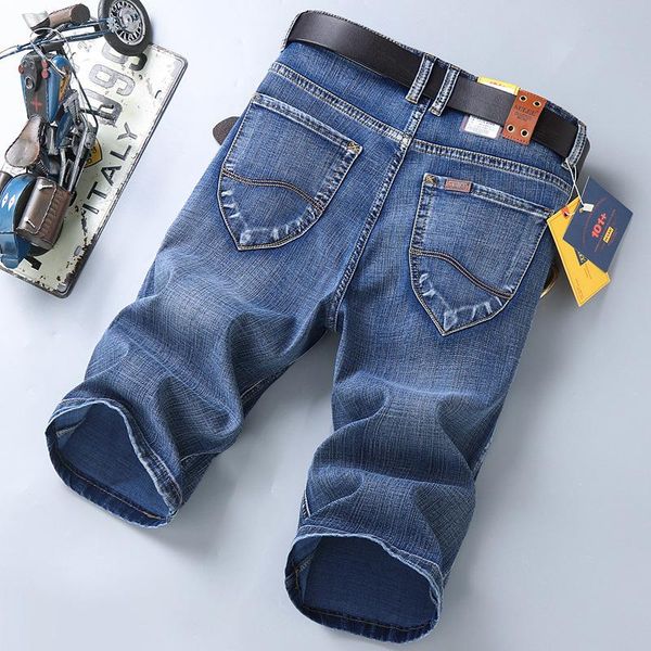 men's jeans casual denim shorts five-point pants summer thin straight loose seven-point, Blue
men's jeans casual denim shorts five-point pants summer thin straight loose seven-point, Blue