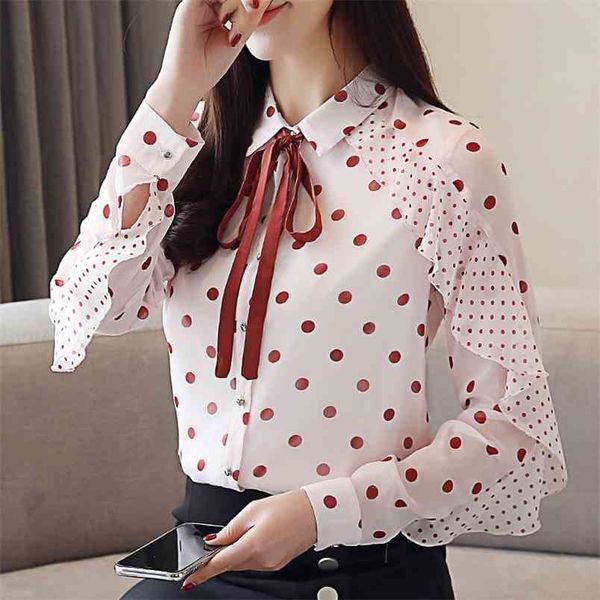 autumn korean & french women simple polka-dot casual shirt long-sleeved chiffon loose coat 210527, White
autumn korean & french women simple polka-dot casual shirt long-sleeved chiffon loose coat 210527, White