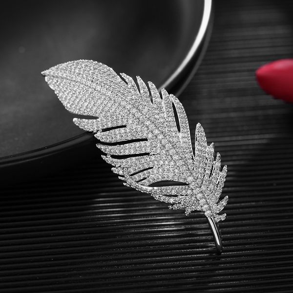 ul9e koreanzirconcoat broochesfashion men's and women's suit pin coat accessories pins high grade feather brooch, Gray
ul9e koreanzirconcoat broochesfashion men's and women's suit pin coat accessories pins high grade feather brooch, Gray