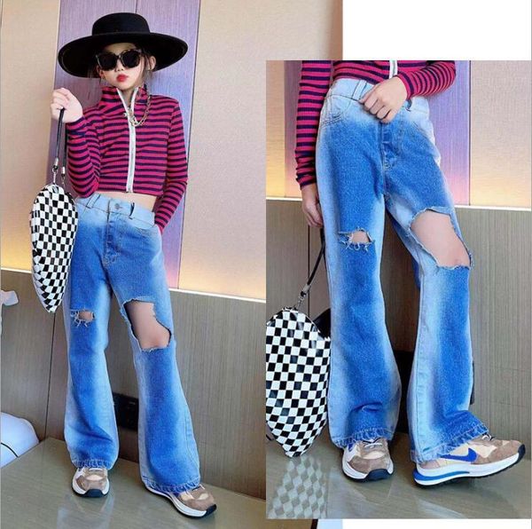 jeans 2021 wholesale girls denim holes wide pants fashion autumn jean 4-9t b763, Blue
jeans 2021 wholesale girls denim holes wide pants fashion autumn jean 4-9t b763, Blue