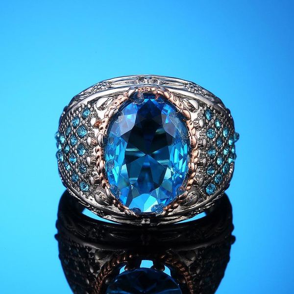 wedding rings vintage hyperbole tow tone big sky blue oval cz stone finger for women creative luxury engagement jewelry party gift, Slivery;golden
wedding rings vintage hyperbole tow tone big sky blue oval cz stone finger for women creative luxury engagement jewelry party gift, Slivery;golden