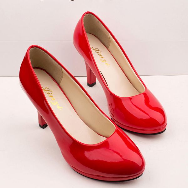 dress shoes 4 different colors women office wedding shallow mouth round toe high heel shoes 7 cm, Black
dress shoes 4 different colors women office wedding shallow mouth round toe high heel shoes 7 cm, Black