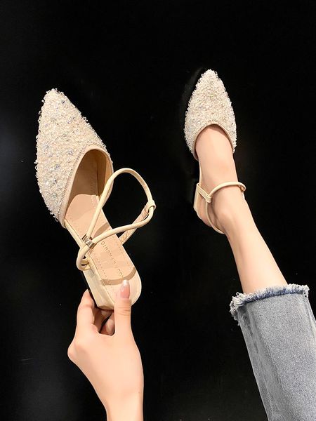 sandals low woman leather shoes closed toe all-match 2021 summer clear heels suit female beige low-heeled elastic band fashion r, Black
sandals low woman leather shoes closed toe all-match 2021 summer clear heels suit female beige low-heeled elastic band fashion r, Black