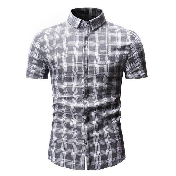 men's casual shirts mens dress loose clothing slim summer plaid lattice check design short sleeve gray black red nu70, White;black
men's casual shirts mens dress loose clothing slim summer plaid lattice check design short sleeve gray black red nu70, White;black