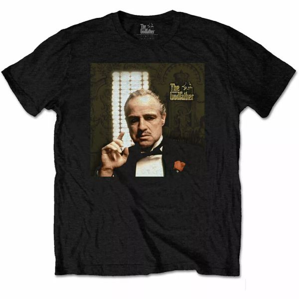 the godfather pointing official t-shirt men unisex, White;black 
the godfather pointing official t-shirt men unisex, White;black