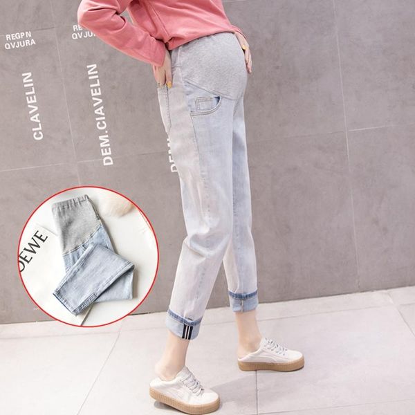 maternity bottoms denim cropped pants stretch elastic loose stomach lift jeans fashion wild clothes, White
maternity bottoms denim cropped pants stretch elastic loose stomach lift jeans fashion wild clothes, White