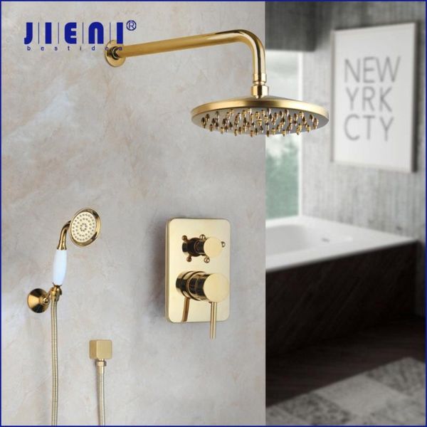 golden plated wall mounted bathtub 2 function solid brass bathroom faucet shower set mixer w/ hand spray sets
golden plated wall mounted bathtub 2 function solid brass bathroom faucet shower set mixer w/ hand spray sets