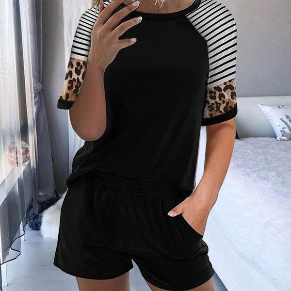 women's tracksuits home two piece short sleeve t shirt shorts pants pajamas casual sets, Gray
women's tracksuits home two piece short sleeve t shirt shorts pants pajamas casual sets, Gray