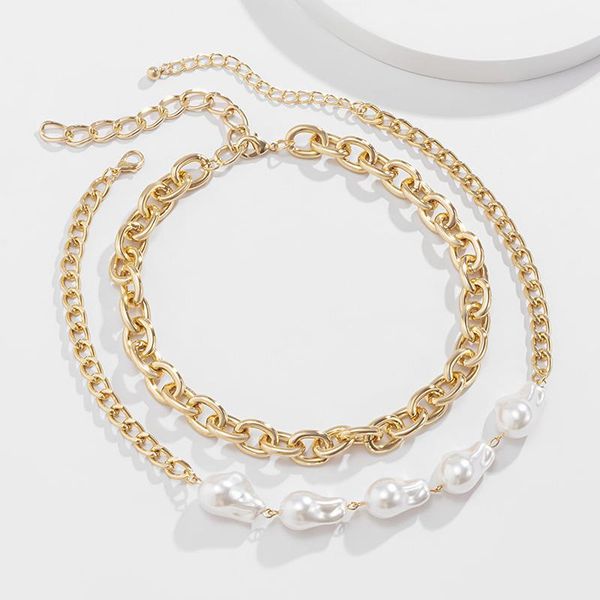 chokers punk hip hop baroque irregular pearl choker necklaces collar for women cuban thick chains necklace jewelry femme, Golden;silver
chokers punk hip hop baroque irregular pearl choker necklaces collar for women cuban thick chains necklace jewelry femme, Golden;silver
